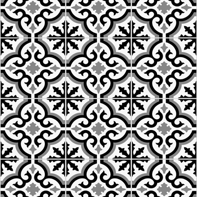 Transform Grecian Black Peel and Stick Wallpaper