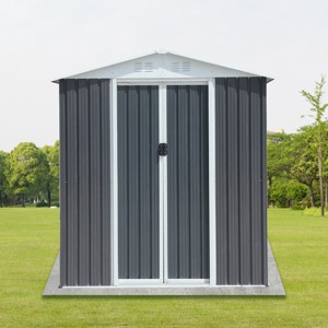 Coolbibila-Storage Sheds With Aluminum Alloy Frame And Sliding Door, Storage Sheds Outdoor With The Pent Garden Shed - 1 of 4