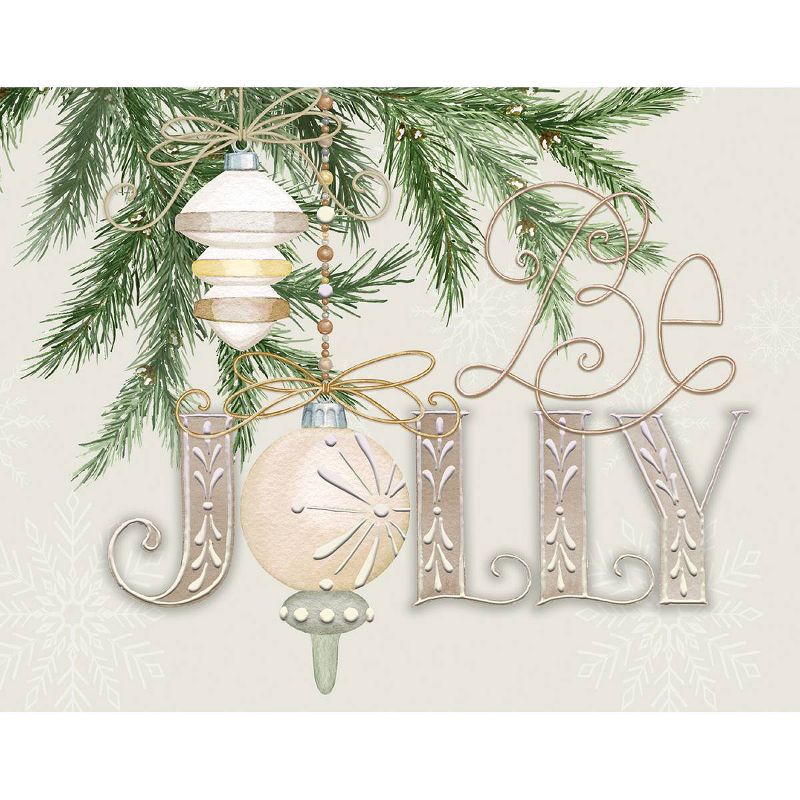 LANG 18ct Joyful &#38; Jolly Assorted Boxed Holiday Greeting Card Pack, 2 of 5