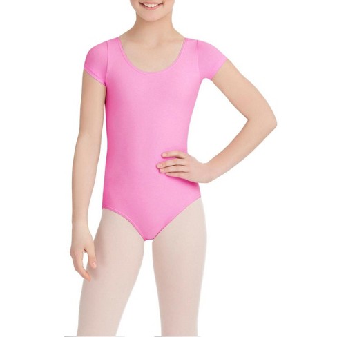 Capezio Candy Pink Classics Short Sleeve Leotard - Girls Small