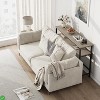 Entryway Storage Console Table with Adjustable Shelf - 39.3" Farmhouse Sofa Table in Black - 3 of 4