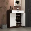 ALEXOUN Shoe Storage Cabinet,Freestanding Shoe Cabinet Storage with wooden handle for Entryway,Hallway - 4 of 4