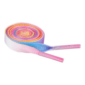 Elerevyo Gender Neutral Colorful Soft Flat Shoe Laces for Sneakers Sports 2 Pairs - 1 of 4