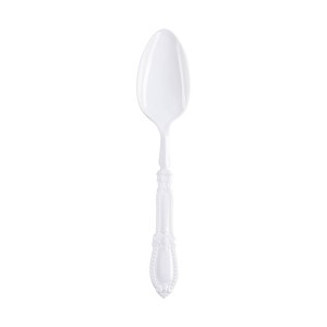 Smarty Had A Party White Baroque Plastic Dinner Spoons - 480 pcs - 1 of 4