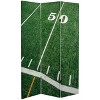 Oriental Furniture 6' Tall Double Sided Football Canvas Room Divider: Sports Themed Decor, No Assembly, Portable Screen - 3 of 3