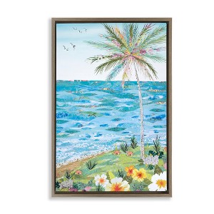 Stupell Industries Collaged Tropical Landscape, 17" x 25" - 1 of 4