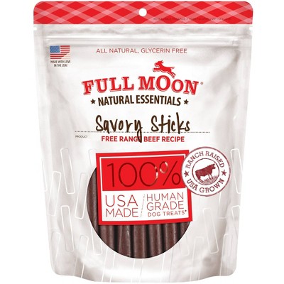 Full Moon Essentials Beef Sticks Jerky Dog Treats - 14oz