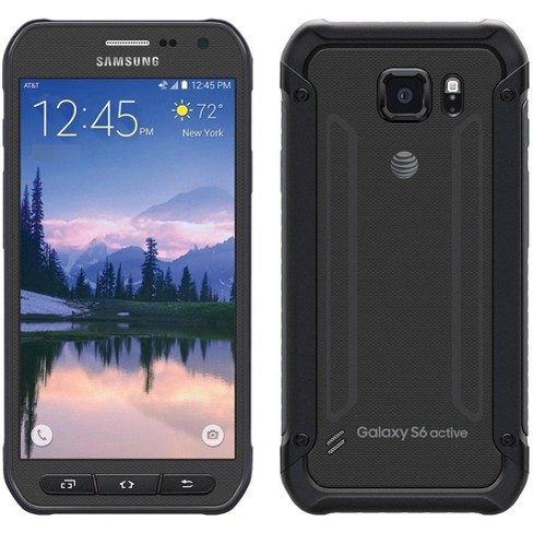 Manufacturer Refurbished Samsung Galaxy S6 Active G890a at t Only 32gb Black grade A Target