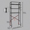 Over Toilet Storage Metal 3 Tier Bathroom Organizer Shelf with Paper Holder Easy to Assemble Space Saving Black - 3 of 4