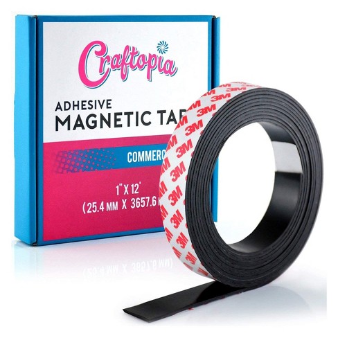 Magnetic Strip Tape 10Ft Flexible Roll Adhesive Backed Magnet