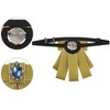 INSPIRE CHIC Women's Rhinestone Ribbon Pre-tied Bowknot Ties Brooch - 3 of 4
