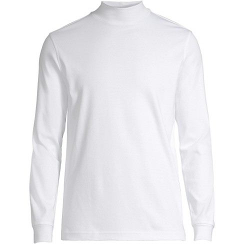 Mens mock turtleneck 2024 pima cotton short sleeve