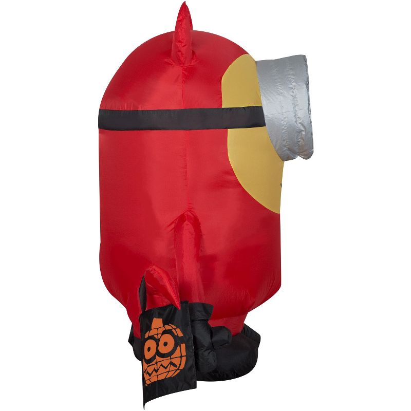 Gemmy Airblown Inflatable Minion Stuart in Devil Costume, 3.5 ft Tall, Red, 3 of 5