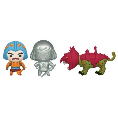 Monogram International Inc. MOTU 3D Foam Figural Bag Clip Set | Man-At-Arms, He-Man, Battle Cat