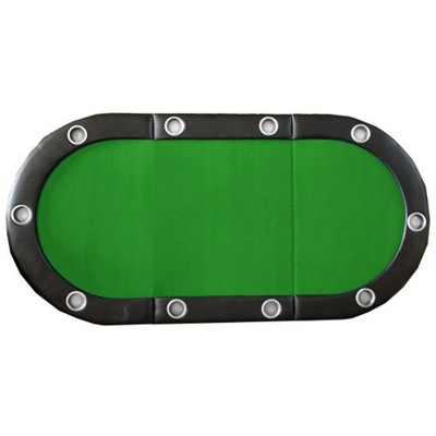 YONWAY Folding Poker Table Top for 10 Players Tri-Fold Texas Holdem Blackjack Casino Game Tabletop