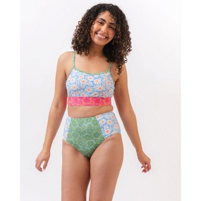 Lime Ricki Women's Daisy Patch Bralette