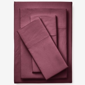 BrylaneHome BH Studio 4 Piece Microfleece Sheet Set - 1 of 2