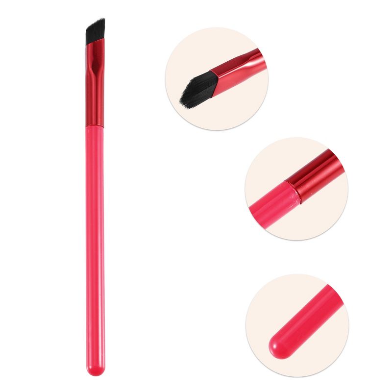 Unique Bargains Eyebrow Brush Multifunction Three-Dimensional Concealer Makeup Brush Red Black, 3 of 7