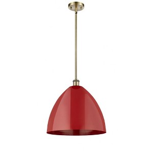 Plymouth Dome - 1 Light Stem Hung Pendant In Industrial Style-16.75 Inches Tall and 16 Inches Wide - 1 of 1