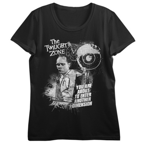 The Twilight Zone You Are About To Enter Another Dimension Women's Black Short Sleeve Tee - image 1 of 3