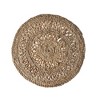 HomeRoots 15" Set of Two Natural Braided Jute Round Placemats - 4 of 4