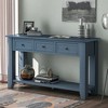 NicBex 55.1''Console Table with 3 Drawers Contemporary Wooden Side Table with Bottom Shelf for Entryway,Living Room - 4 of 4