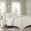 Gracie Mills Eldridge 3-Piece Tufted Chenille Floral Medallion Duvet Cover Set - 3 of 4