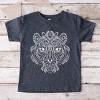 Tiger Face Mandala - Toddler Short Sleeve Graphic T-Shirt - 2 of 3