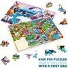 Wooden Puzzles for - 4x60 Piece Jigsaw Learning Game for Wood Toys - 2 of 4