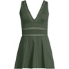 Lands' End Women's Mesh V-neck Mini Swim Dress Swimsuit - 3 of 4