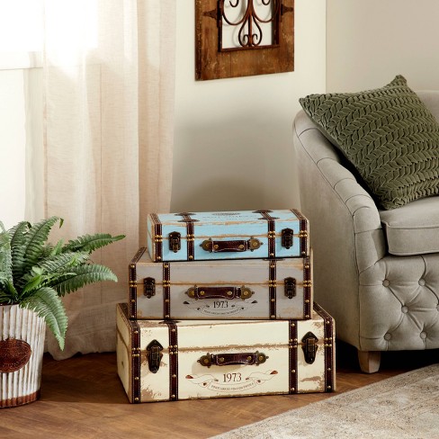 Farmhouse Trunk Coffee Table Set