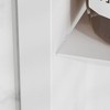 FUFU&GAGA Stainless Steel Wall Niche - White Powder-Coated/Black PVD Nano Titanium Plated, 3.0mm Thick Steel Shelf & Waterproof Edge Design - 3 of 4