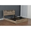 Queen Size Bed Frame with 2 Storage Drawers, LED Lights and Charging Station - 4 of 4