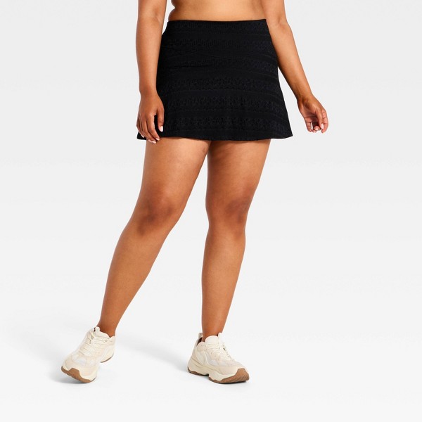 Falda Short de Cintura Alta con Ojales Tejidos para Mujer - All In Motion™ 5