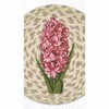 Earth Rugs Hyacinth Flower Printed Round Jute Trivet – 10" Table Protector - 3 of 3