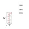 NicBex Bookcases for Living Room Modern 40" H 4 Tier Storage Cabinet Bookshelf Compact Design Bookcase for Small Spaces Office Home - 3 of 4