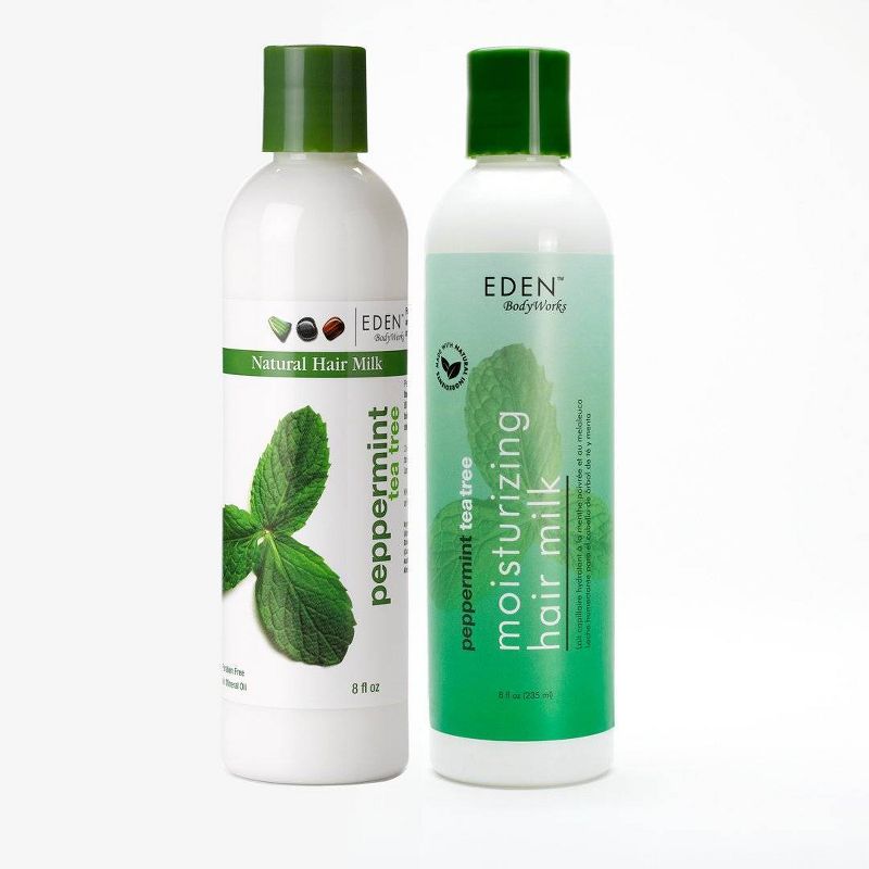 Eden Body Works Peppermint Tea Tree Hair Milk - 8 fl oz, 4 of 8