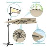 10X8FT Alunimun Patio Cantilever With Canopy - 4 of 4