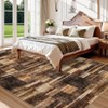 Washable Modern Geometric Patchwork Print Living Room Rugs, Soft Ultra Thin Non Slip Bedroom Carpet for Dining Room Home Office - 4 of 4