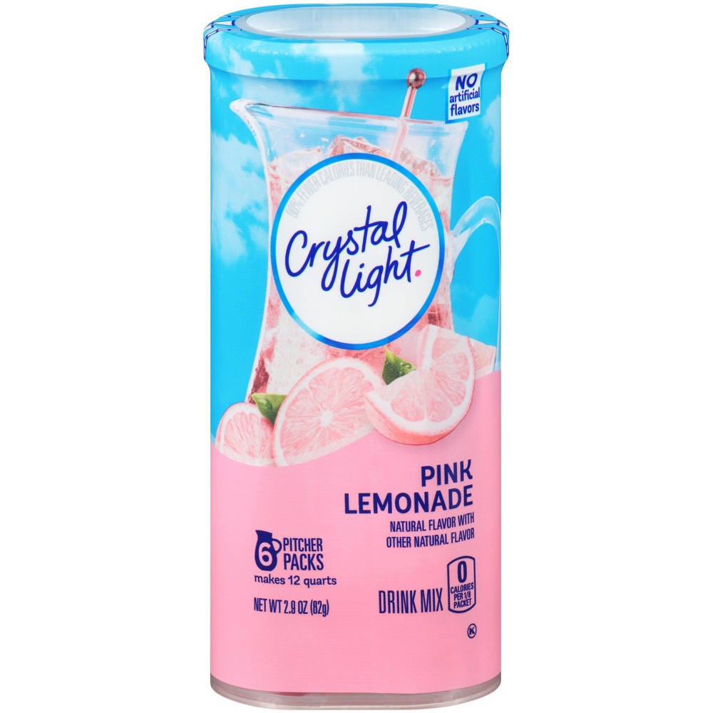 UPC 043000950517 product image for Crystal Light Natural Pink Lemonade Drink Mix 6 ct | upcitemdb.com