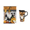 Evergreen 17 OZ Ceramic Cup and Puzzle Gift Set, Trick Or Treat Gnome - 4 of 4