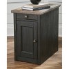 Tyler Creek Chairside End Table with USB Ports and Outlets Grayish Brown/Black - Signature Design by Ashley - 2 of 4