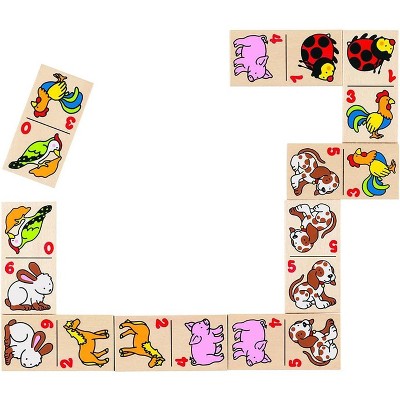 Goki America Animal Domino Game, Tile Games, Ages 3+