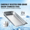 VEVOR 6 Pack Hotel Pans, Full Size Anti-Jam Steam Pan, 0.8mm Thick Stainless Steel Restaurant Steam Table Pan, 2.5-Inch Deep Commercial Table Pan - 3 of 4
