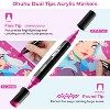 Ohuhu Acrylic Paint Pens 90 Colors: Dual Tips (Round & Fine) Acrylic Markers High Opacity Paint Markers Waterproof Lightfast - Kakaako - 4 of 4