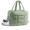 Puffer Travel Duffel Bag, Small Gym Bag for Women, Water-resistant Weekender - 2 of 4