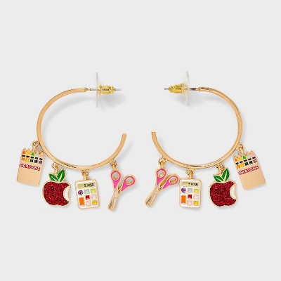 SUGARFIX by BaubleBar Backpack Essentials Statement Earrings - Gold