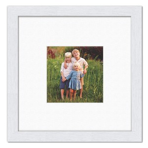 Courtside Market Classic Hues Portrait Frame Collection White 8"x8" 1-4x4 Opening - 1 of 2