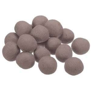 Unique Bargains Home Handcrafts Project DIY Wool Felt Balls Beads 20 Pcs - 1 of 3
