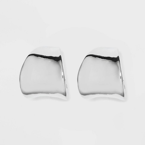 Sterling Silver Twist Hoop Earrings - A New Day™ Silver : Target